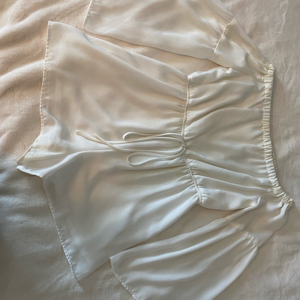 charlotte russe white long sleeve romper